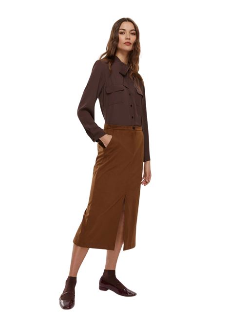 Camicia sfiancata in misto seta - TESTA DI MORO Emme Marella | ALIBI005